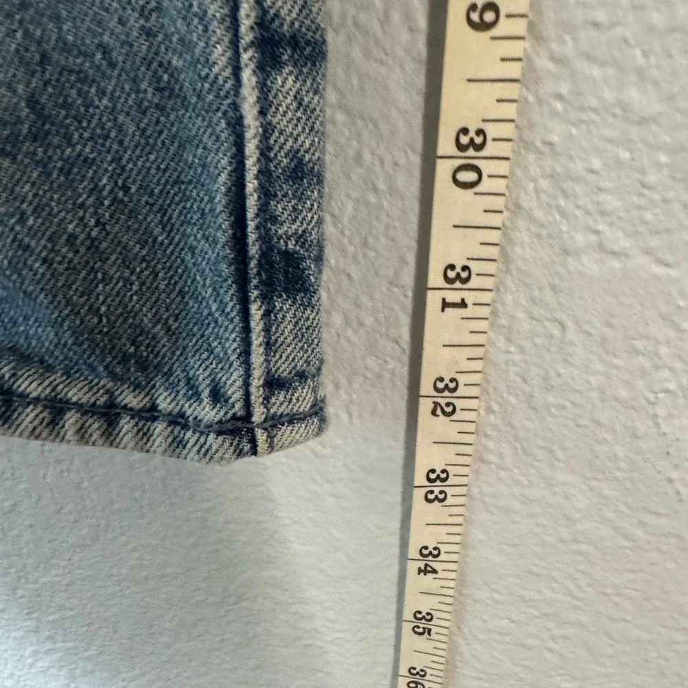 MOTHER The Dodger Skimp Cuff Light Blue Straight Leg Jeans - Low Rise - Picture 9 of 15